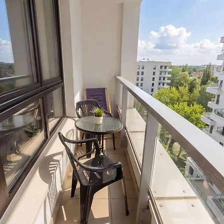 Black And Blue In With Desk And Parking By Renters Varsovia